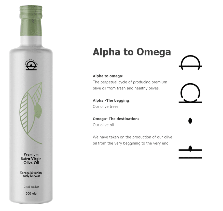 Alpha to Omega olive oil
